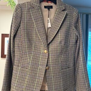 Talbots CLASSIC SHETLAND BLAZER - MORNING PLAID